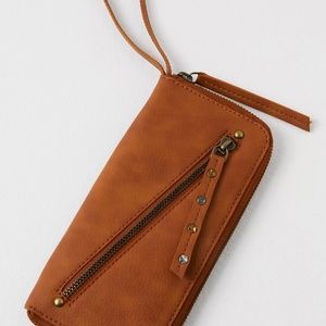 Free People Distressed Vegan Wallet